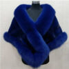 Imitated Mink Fox Fur Cape Coat Plus-sized Dress Shawl - Image 5