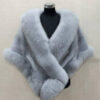 Imitated Mink Fox Fur Cape Coat Plus-sized Dress Shawl - Image 4