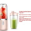 6blade Portable Blender Mini Juicer Cup Extractor Smoothie USB Charging Fruit Squeezer Blender Food Mixer Ice Crusher Portable Juicer Machine - Image 9