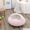 2 In 1 Dog And Cat Bed Pet Winter Bed Round Plush Warm Bed House Soft Long Plush Pets Bed Pet Products - Image 2